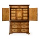 Light Walnut & Seaweed Escritoire Cabinet