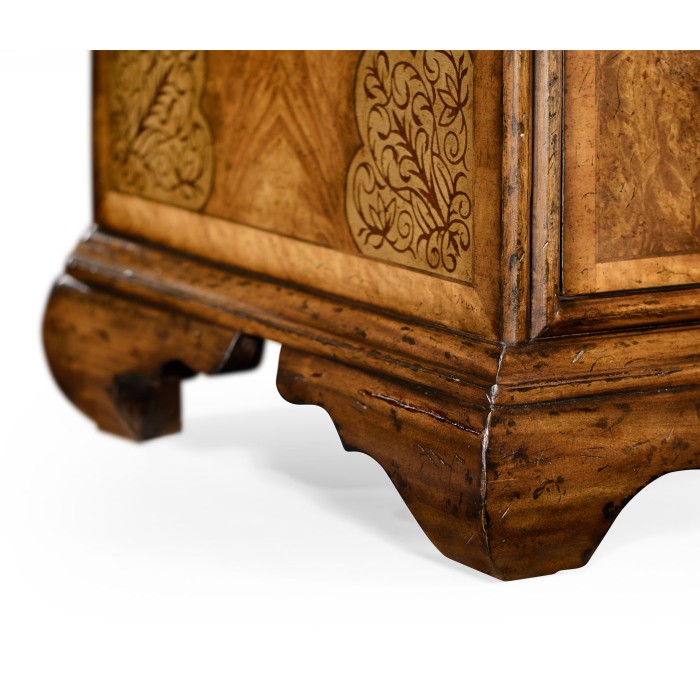 Light Walnut & Seaweed Escritoire Cabinet