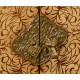 Light Walnut & Seaweed Escritoire Cabinet