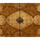 Light Walnut & Seaweed Escritoire Cabinet