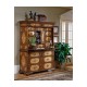 Light Walnut & Seaweed Escritoire Cabinet