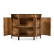 Adam Style Satinwood & Marquetry Demilune Cabinet