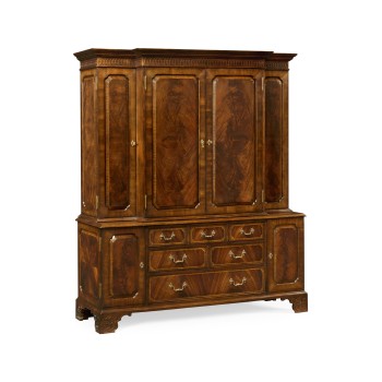 Large Gentleman's Mahogany Wardrobe with Drawers