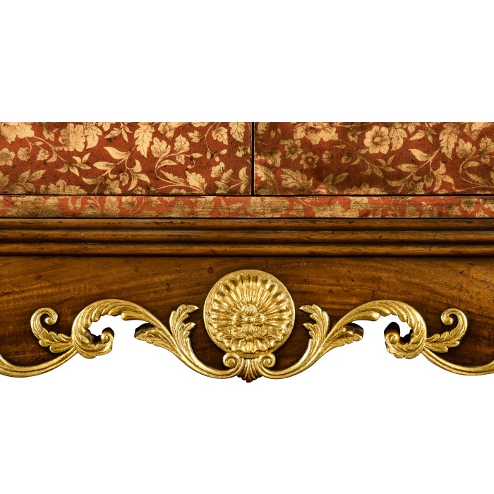 Red Chinoiserie Drinks Cabinet