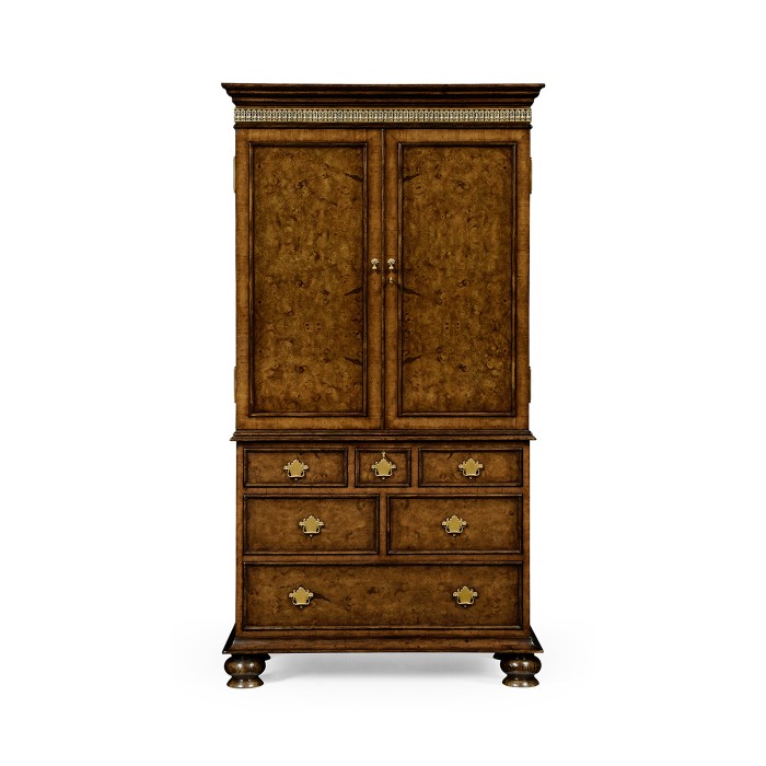 Walnut gentleman's wardrobe
