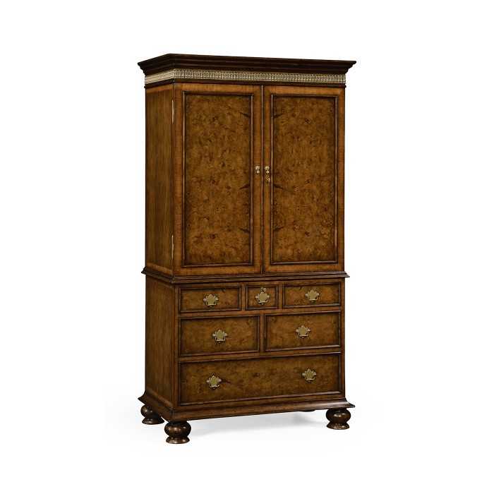 Walnut gentleman's wardrobe