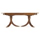 Regency Crotch Walnut Extending Dining Table 76