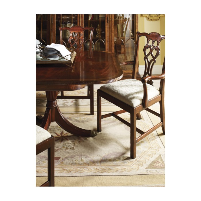 Regency Crotch Walnut Extending Dining Table 76