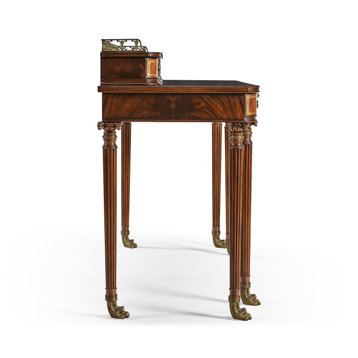 Buffet or Serving Table with Brass Gallery (Mahogany)