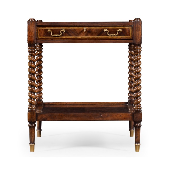 Regency Style Square Side Table (Mahogany)
