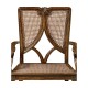 Continental chair with panelled caned back (Arm)