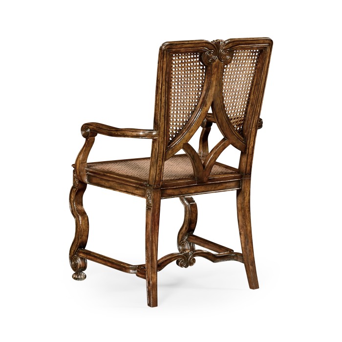 Continental chair with panelled caned back (Arm)