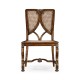 Continental Side Chair with Panelled Caned Back