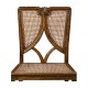 Continental Side Chair with Panelled Caned Back