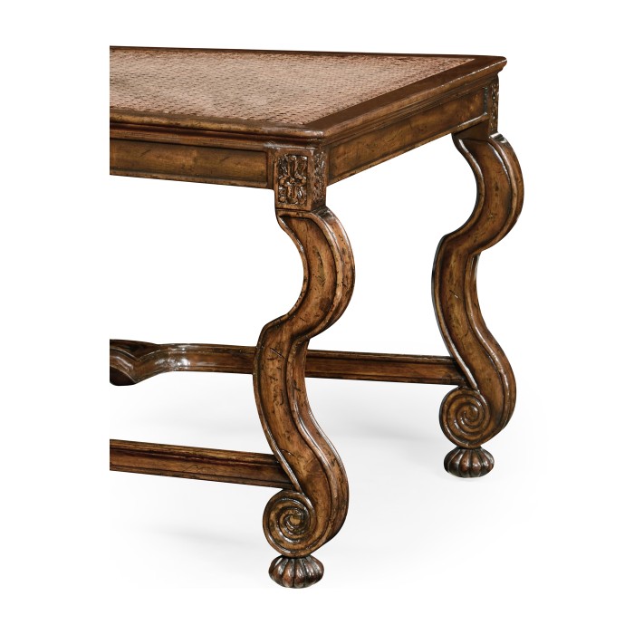 Continental Side Chair with Panelled Caned Back
