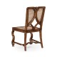 Continental Side Chair with Panelled Caned Back