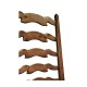 Traditional Ladderback Walnut Dining Arm Chair