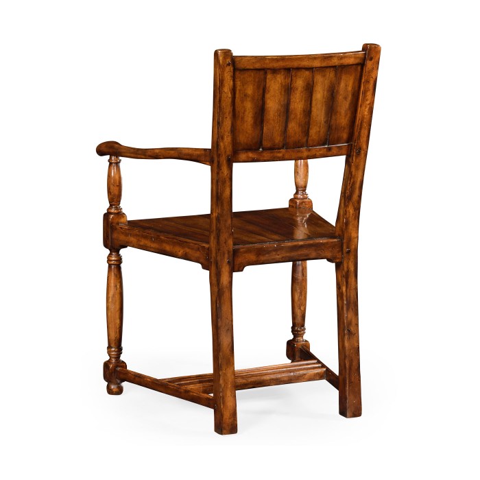 Planked walnut chair (Arm)