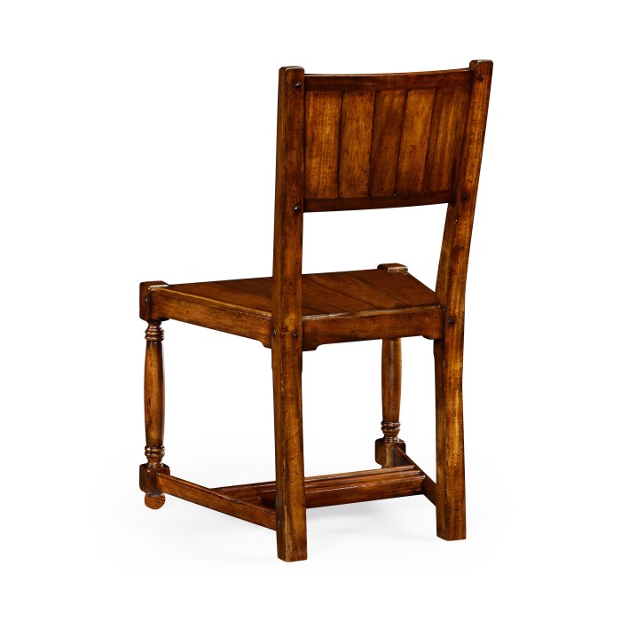 Planked walnut chair (Side)