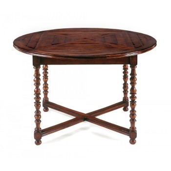 Round Parquet Breakfast Table 56