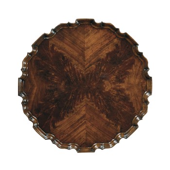 Mahogany Piecrust Side Table (33