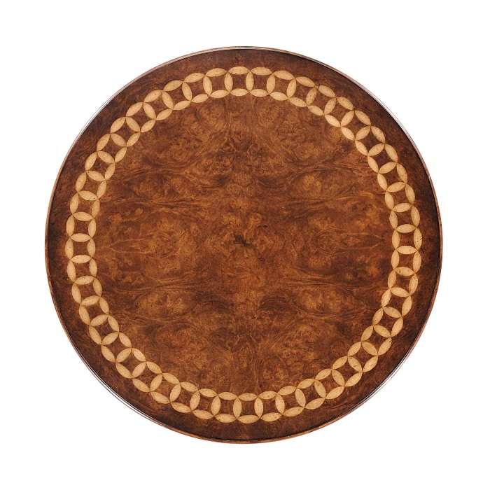 Rope twist round side table