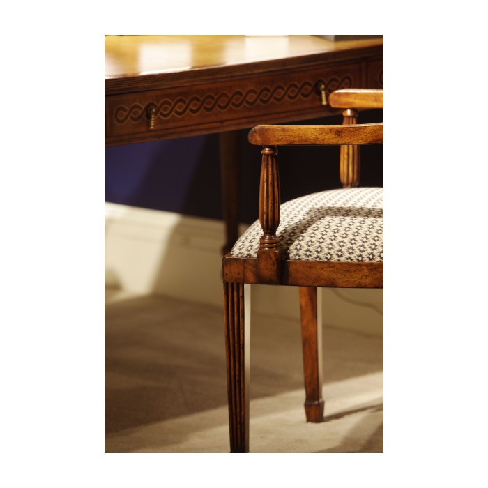 Rope twist writing table
