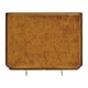 Bow front walnut chest of six drawers