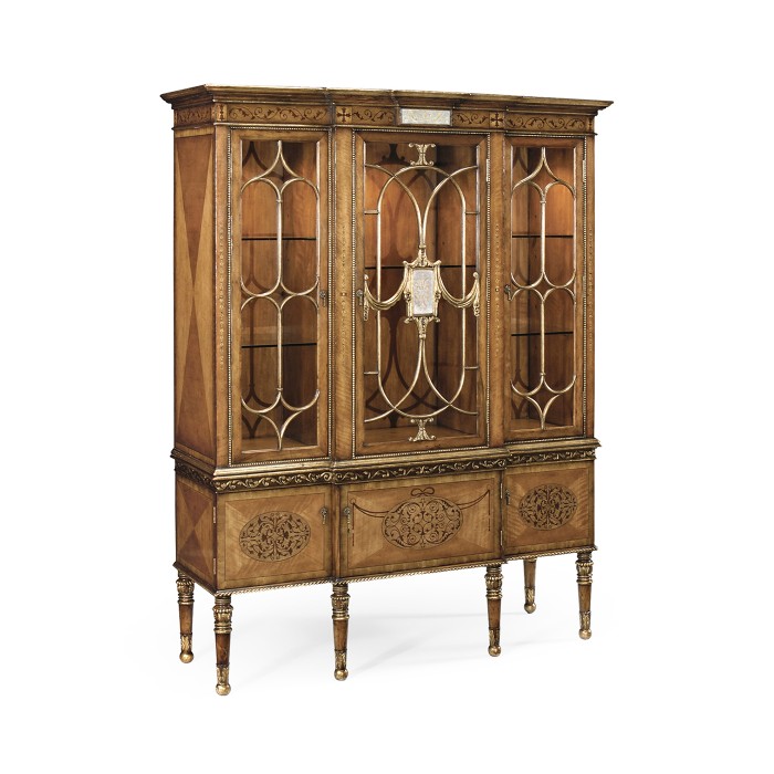 Satinwood Display Cabinet