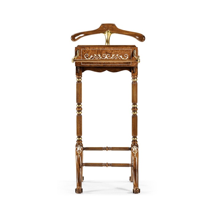 Burl & Mother of Pearl Valet Stand