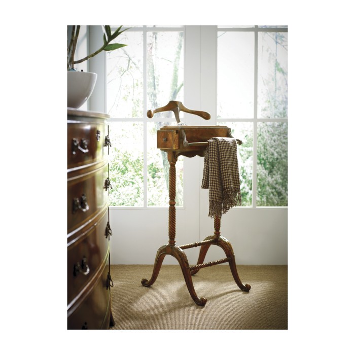 Burl & Mother of Pearl Valet Stand