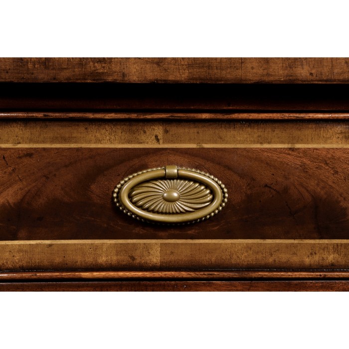 Serpentine Mahogany Console Table
