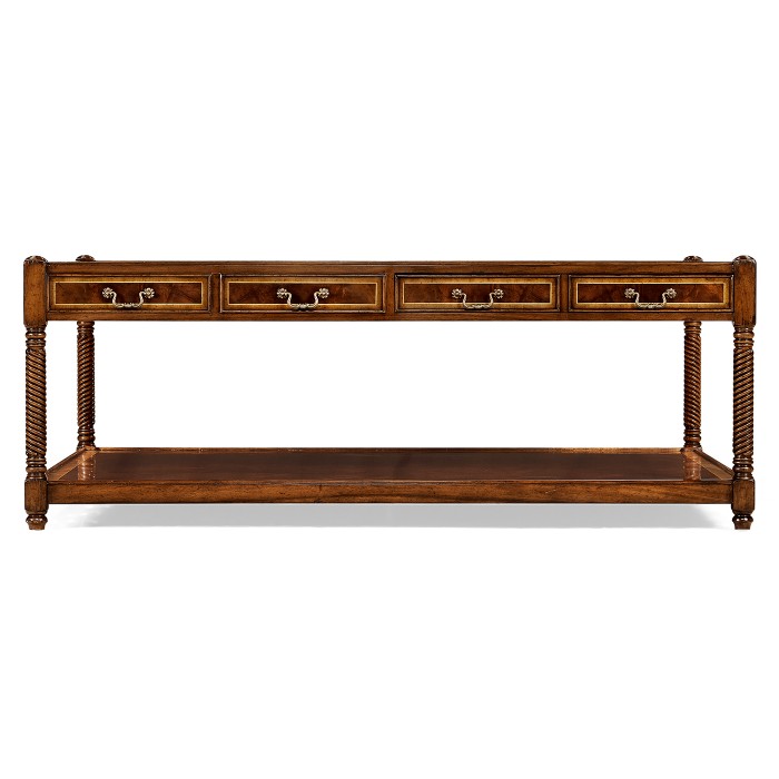Rectangular Regency Style Mahogany Coffee Table