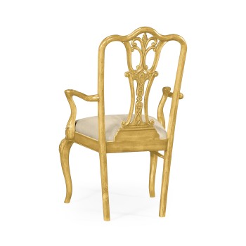 Gilded 18th Century Dining Arm Chair