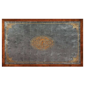 Cabriole leg églomisé coffee table