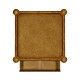 Rope veneered square side table