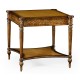 Rope veneered square side table