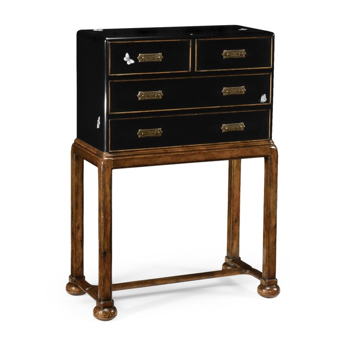 Butterfly chest on stand