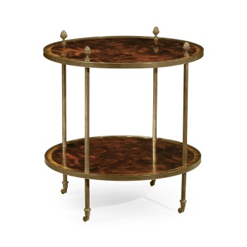 Brass Mounted Serving Table