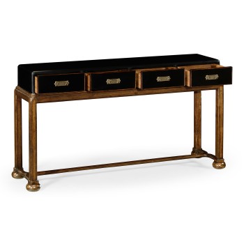 Black painted console (no butterflies)