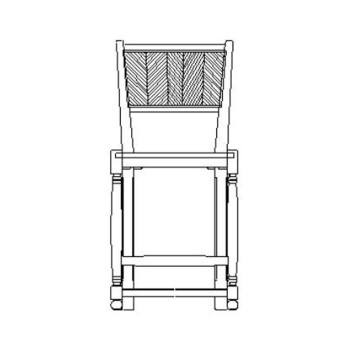 Plank counter side chair