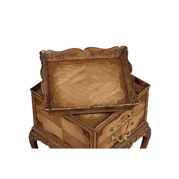 Satinwood Tray Lamp Table
