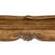 Rectangular satinwood coffee table with carved raised top