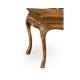 Rectangular satinwood coffee table with carved raised top