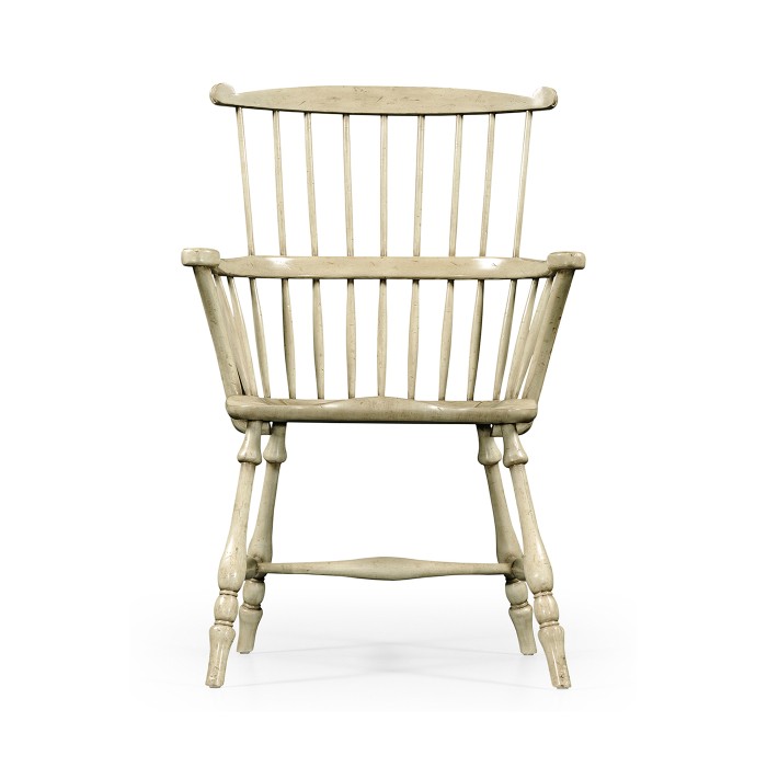 Grey Painted Windsor Chair (Arm)