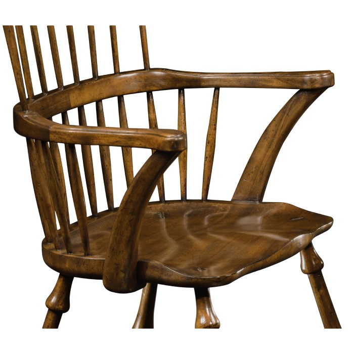 Windsor Walnut Arm Chair