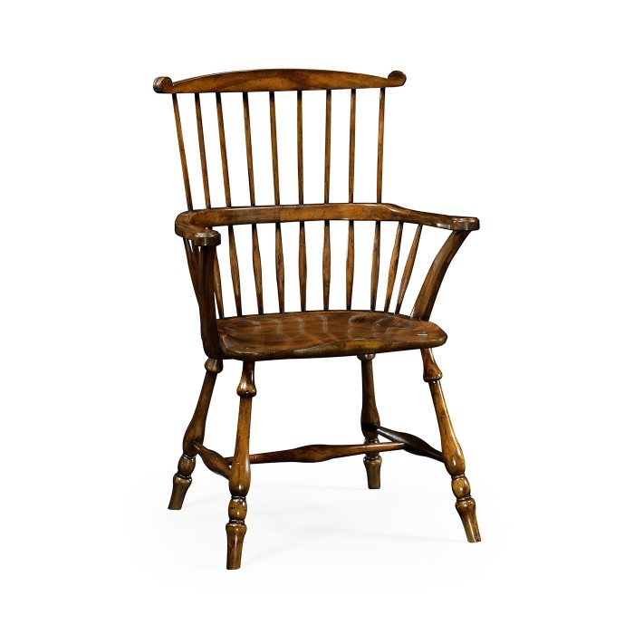Windsor Walnut Arm Chair