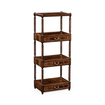 Regency Mahogany Four-Tier Étagère