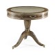 Bleached Mahogany Drum Table