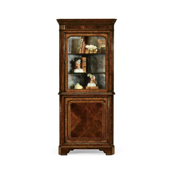 Mahogany Glazed Corner Cabinet